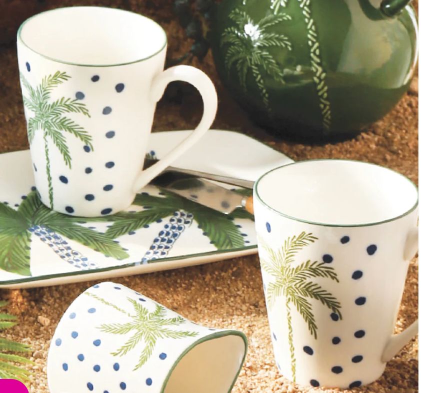 Mug Set - Coconut Bay &amp; White Palm