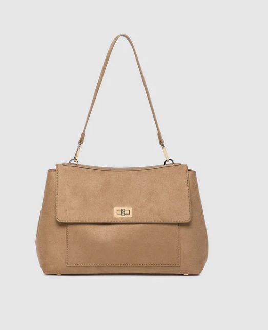 Shoulder Bag - Arden Honey Suedette