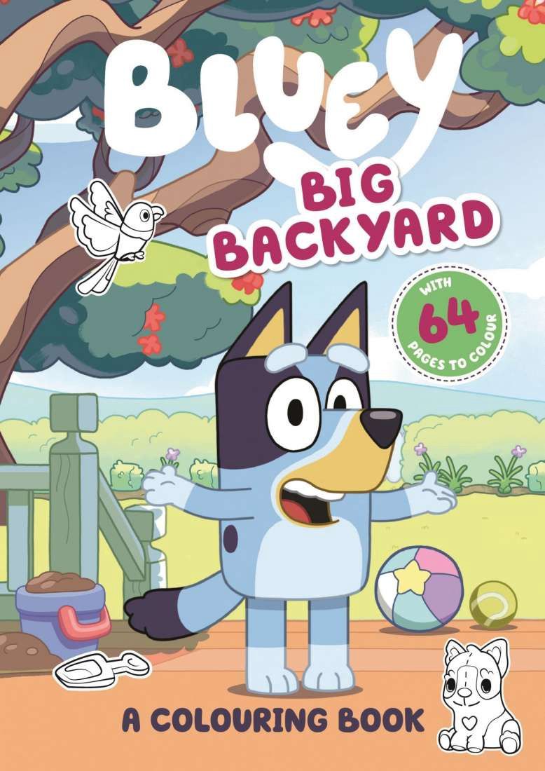 Book - Bluey Big Backyard Colouring Book