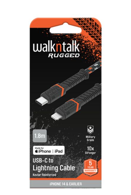 Charging Cable USB-C to USB-C 1.8m - Rugged