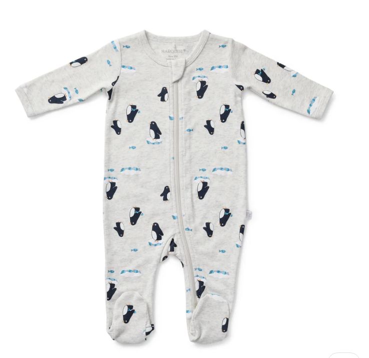 Zipsuit -  Longsleeve Penguin Friends, Size: 000