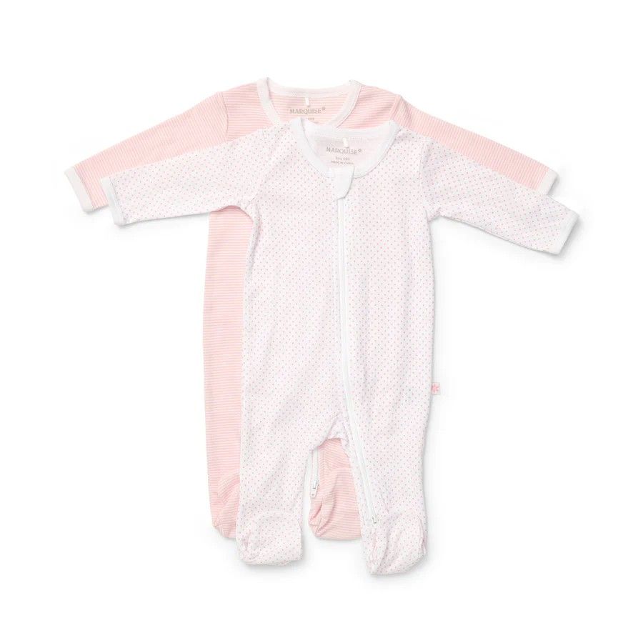 Zipsuit - 2pk Longsleeve Dandelion Day Dream (Stripe/Dandelion), Size: 000