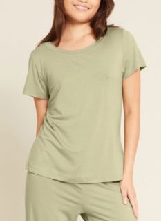 T-Shirt - Women's Goodnight Sleep Tee - Boody, Colour: Sage Green, Size: XS