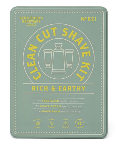Grooming KIT - Clean Cut Shave - Tin