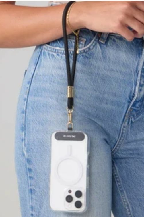 Phone Strap - LOOP - Klipsta, Colour: Black/Gold