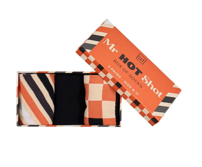 Socks - Boxed 3pk - FOR HIM - Mr Hot Shot