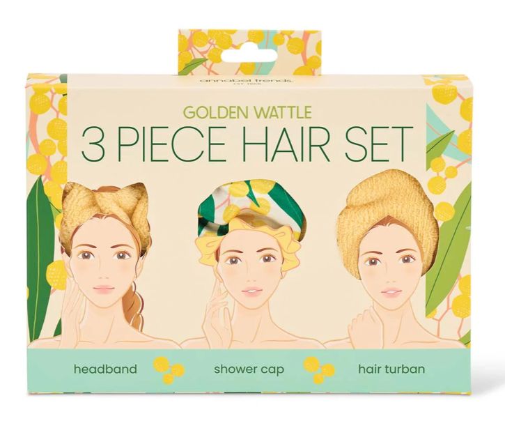 Hair Set - 3pc - Golden Wattle