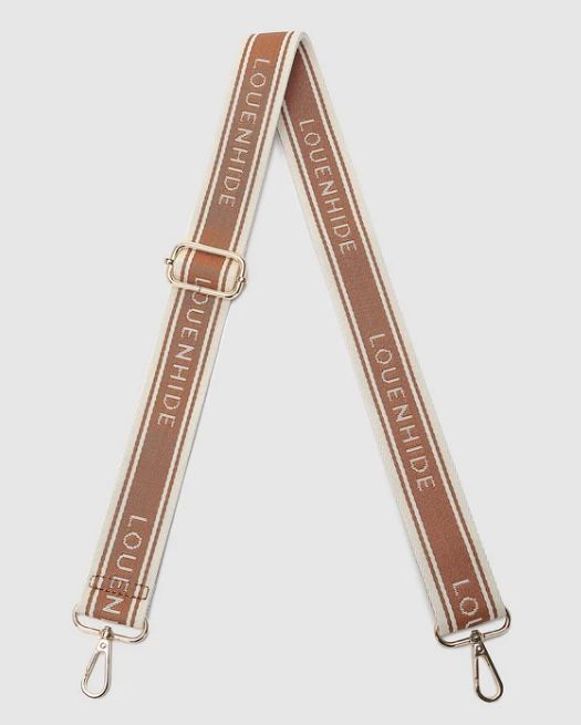 Bag Strap - Contrast - Louenhide, Colour: Tan/Cream