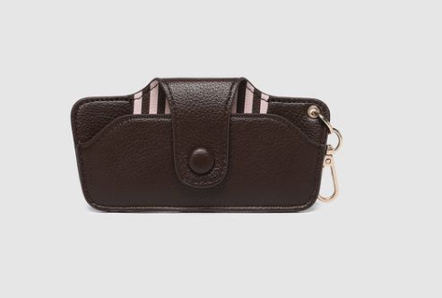 Sunglasses Case - Skittle Contrast, Colour: Pink/Chocolate