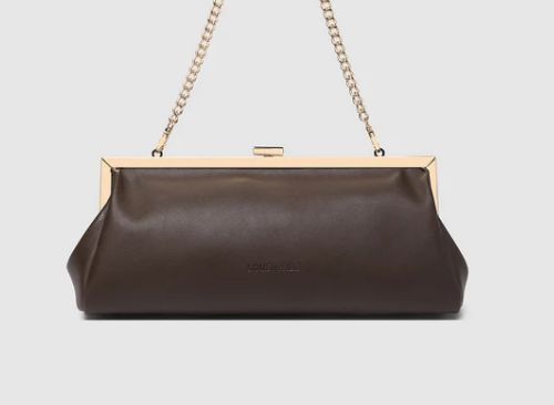 Clutch Bag - Maya Louenhide, Colour: Chocolate