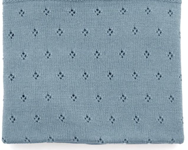 Baby Blanket - Pointelle, Colour: Blue