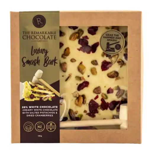Christmas - Chocolate Bark Smash Remarkable - Luxury, Flavour: Pistachio &amp; Cranberry