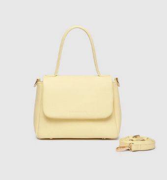 Crossbody - Connie Top Handle Bag, Colour: Butter Yellow