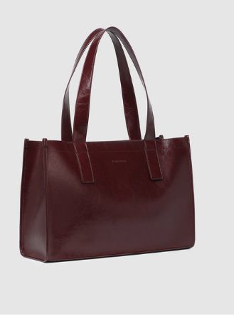 Tote - Riley - Burgundy Patent
