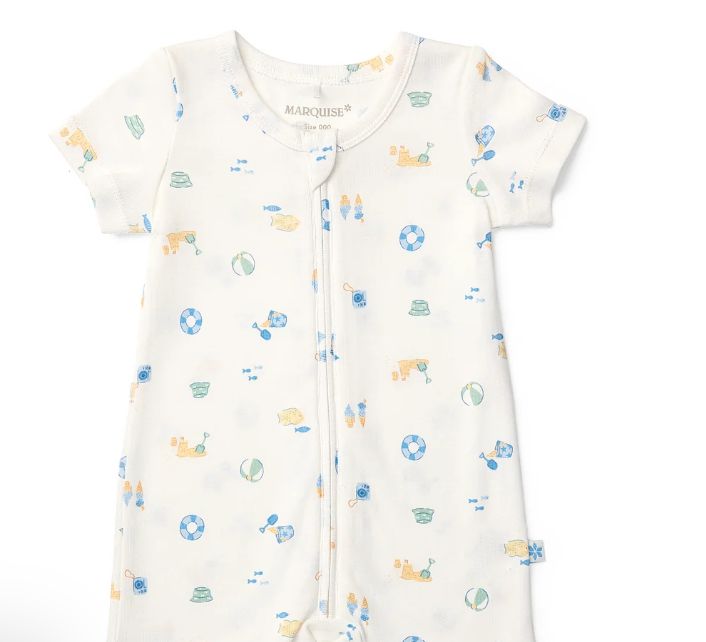 Romper - Zip Shortsleeve Bucket &amp; Spade, Size: 0000