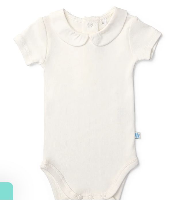 Bodysuit - Shortsleeve Peter Pan collar, Size: 000