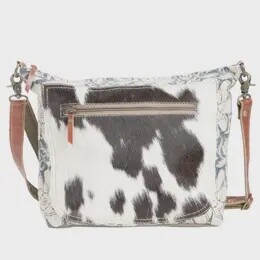 Flower, Cowhide Crossbody