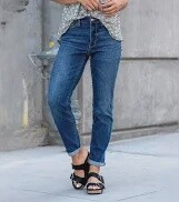JB mid rise boyfriend, Size: 3(26)
