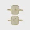 Pearly Skies Gold Celestial Ring