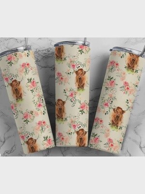 Highland Cow Tumbler 30 oz