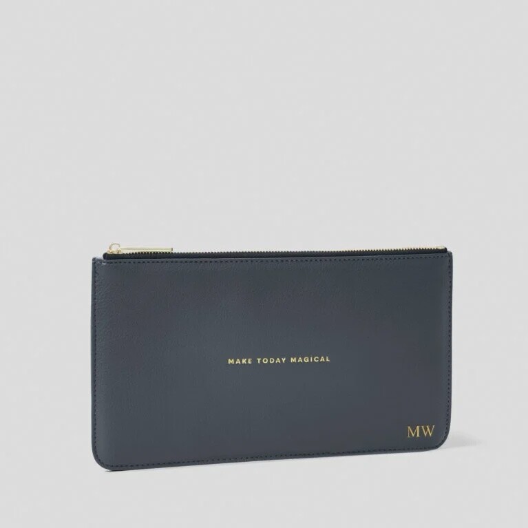 Slim Sentiment Pouch, Colour: Navy