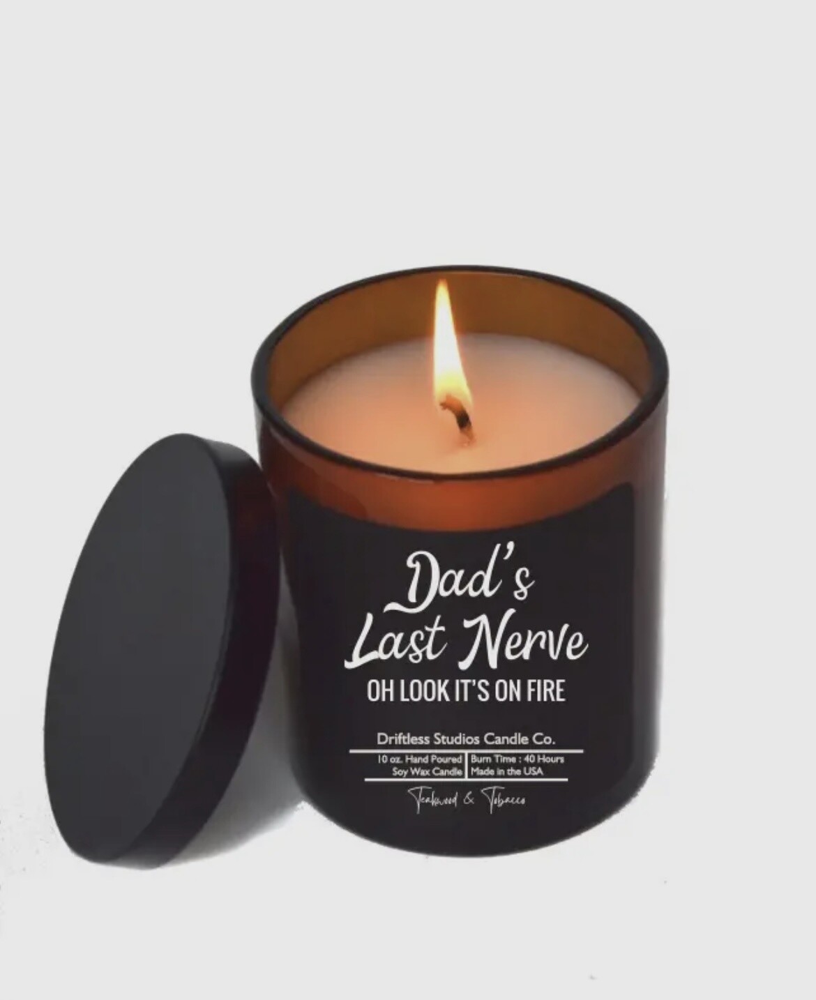 Driftless Studios Candle, Name: Dad&#39;s Last Nerve