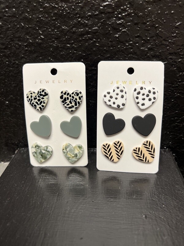 Heart Earrings, Size: Size (multi)