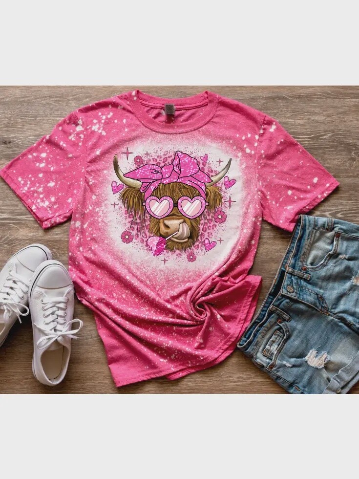 Cow heart Tshirt, Size: S