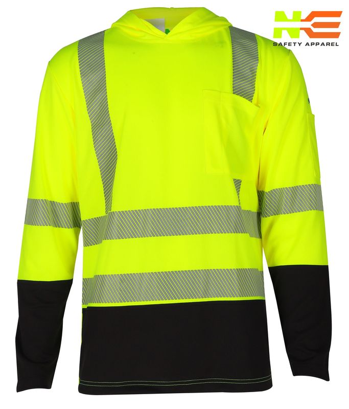 NKE HI-VIS Class 3 Black Bottom Hoodie