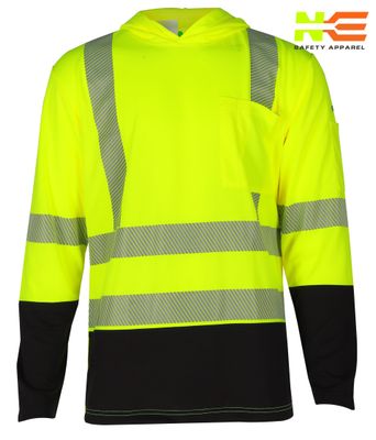 NKE HI-VIS Class 3 Black Bottom Hoodie