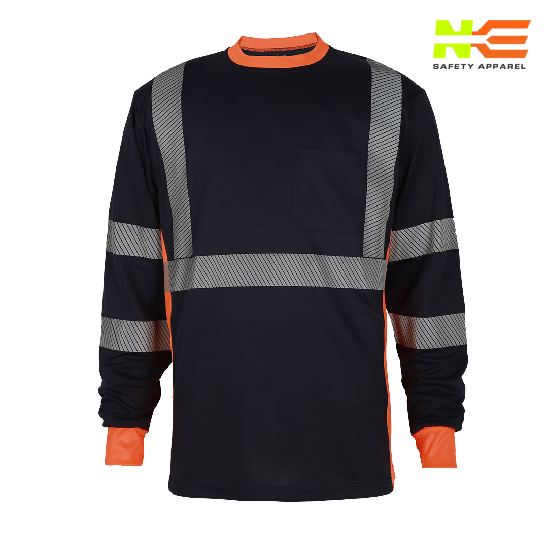 NKE Women’s Navy Enhanced Visibility Long Sleeve Tee