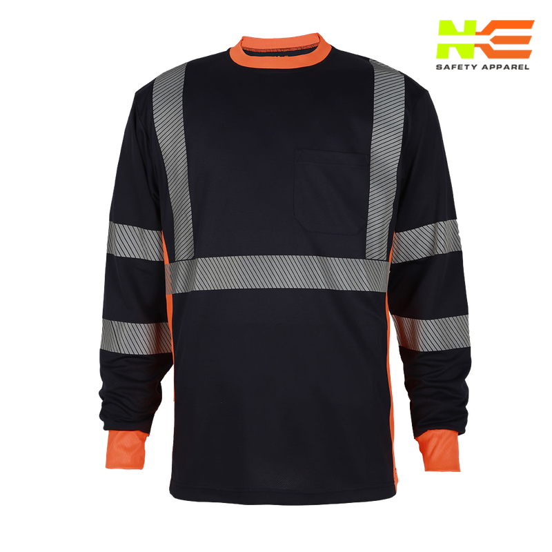 NKE Women’s Navy Enhanced Visibility Long Sleeve Tee