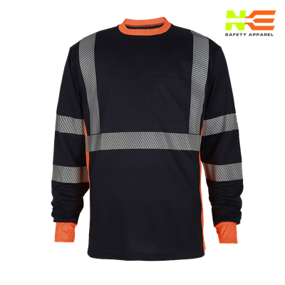 NKE Women’s Navy Enhanced Visibility Long Sleeve Tee