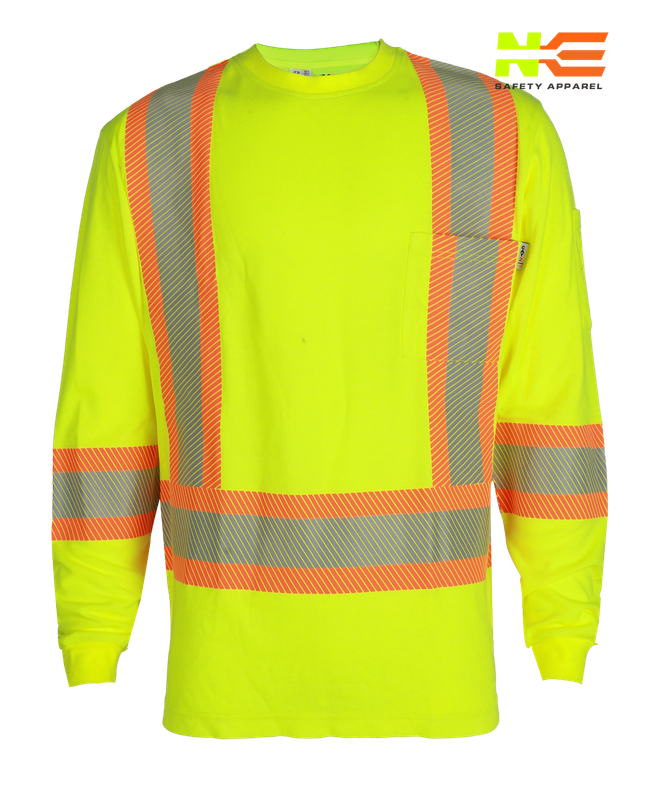 FR HI-VIS Long Sleeve Tee – X-Back