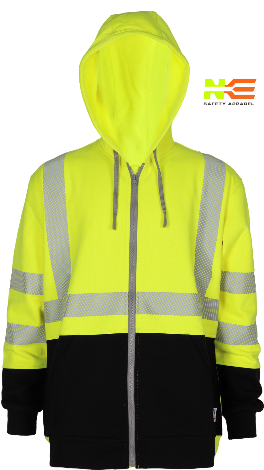 FR HI-VIS Contrast Full-Zip Hoodie