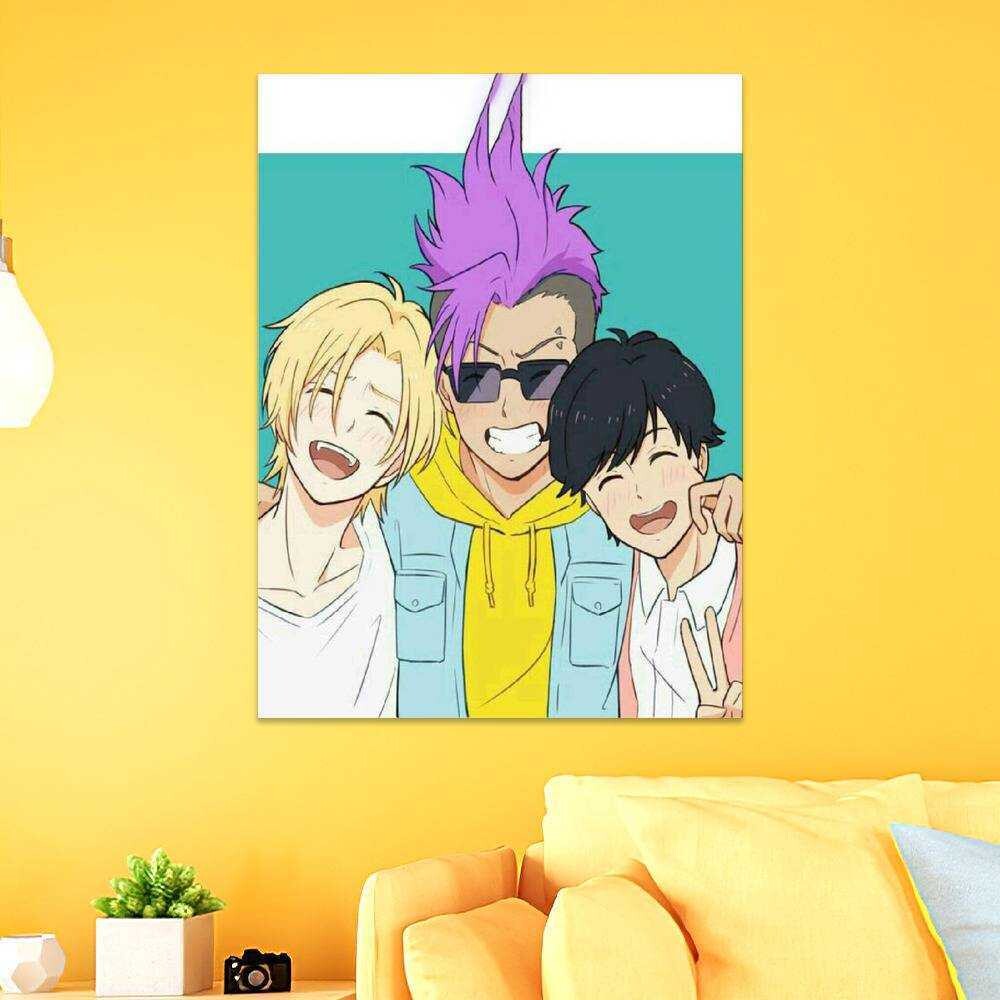 Banana Fish Wooden Base Lamp