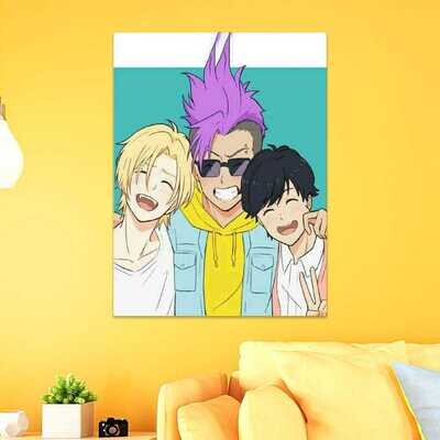 Banana Fish Wooden Base Lamp