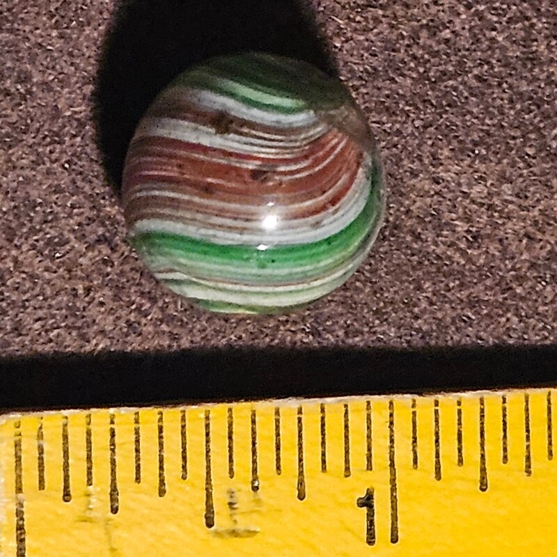 Handmade German Onionskin Marble 43/64&quot; NM-