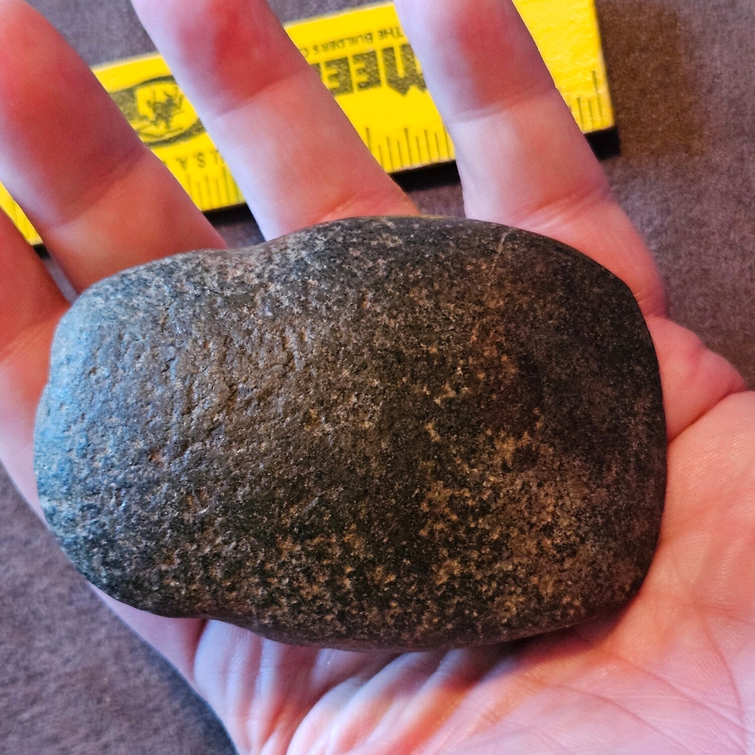 PreColumbian Side Grooved Stone Celt 3-1/4&quot;