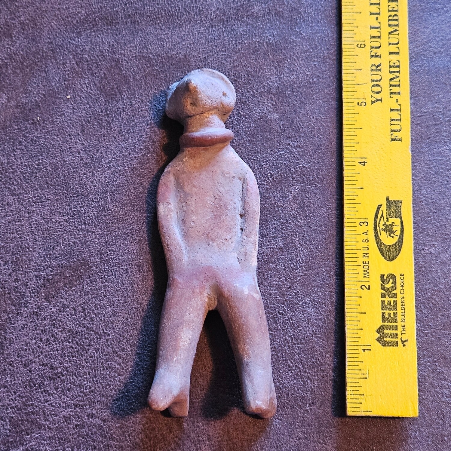 PreColumbian Clay Pottery Fogure 5-1/2&quot;