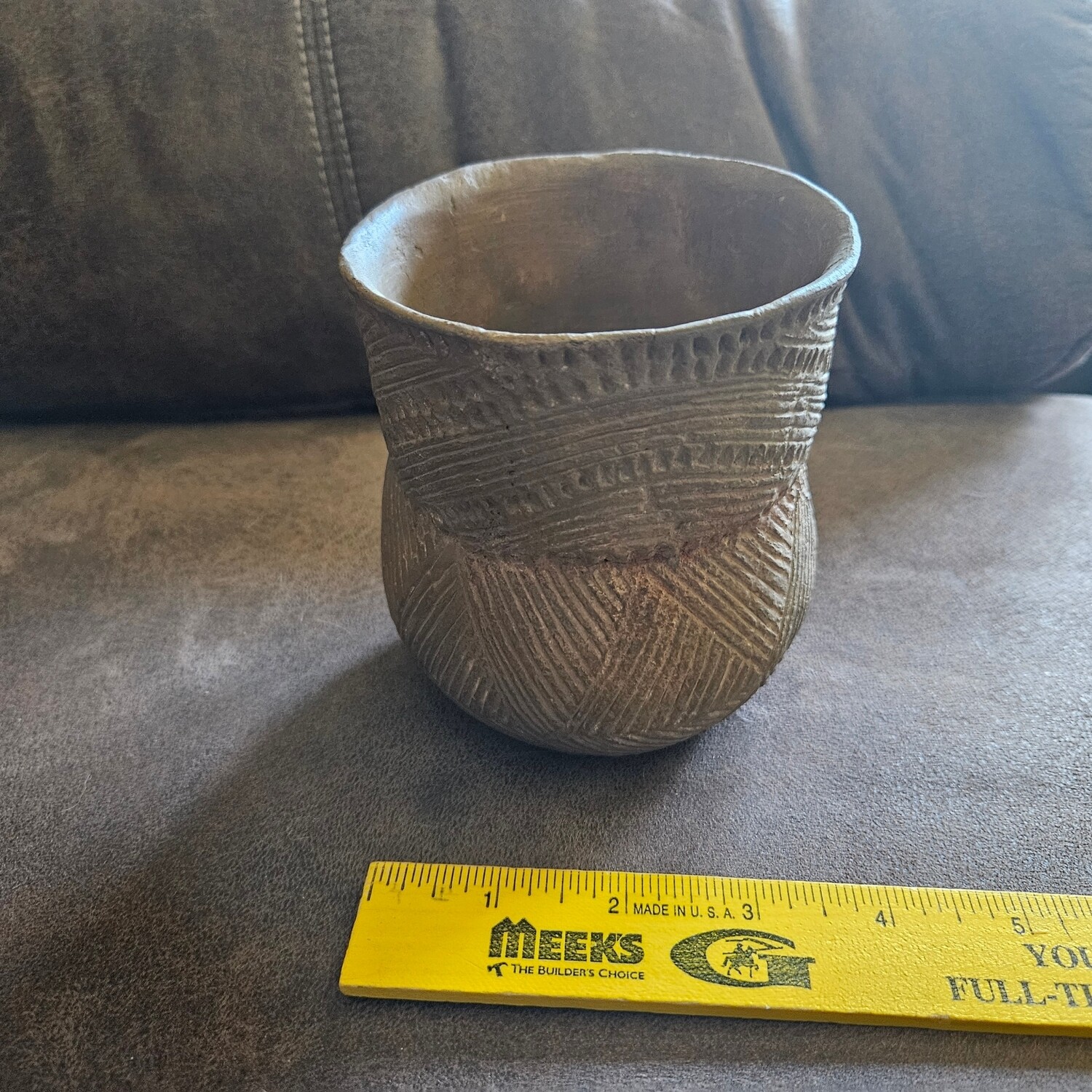 Caddo Dunkin Military Road Incised Pottery Bowl