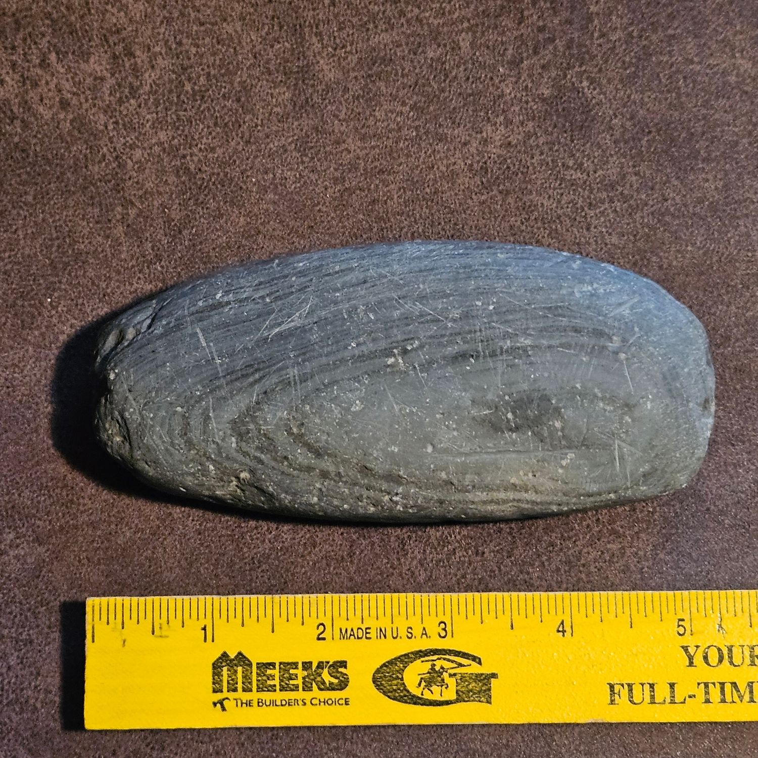 5&quot; Banded Green Slate Celt Indianna