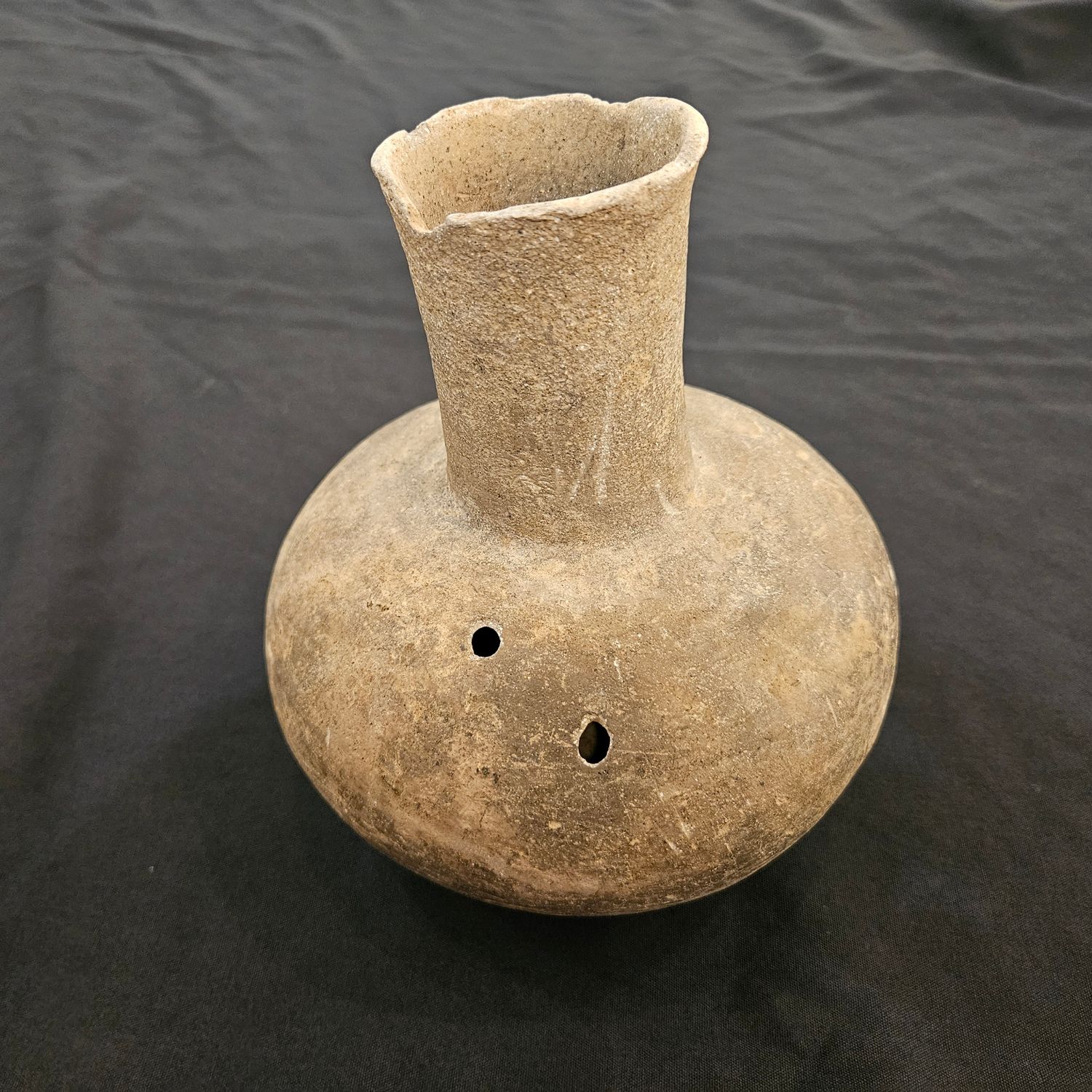 7-3/4&quot; Mississippian Pottery Water Bottle