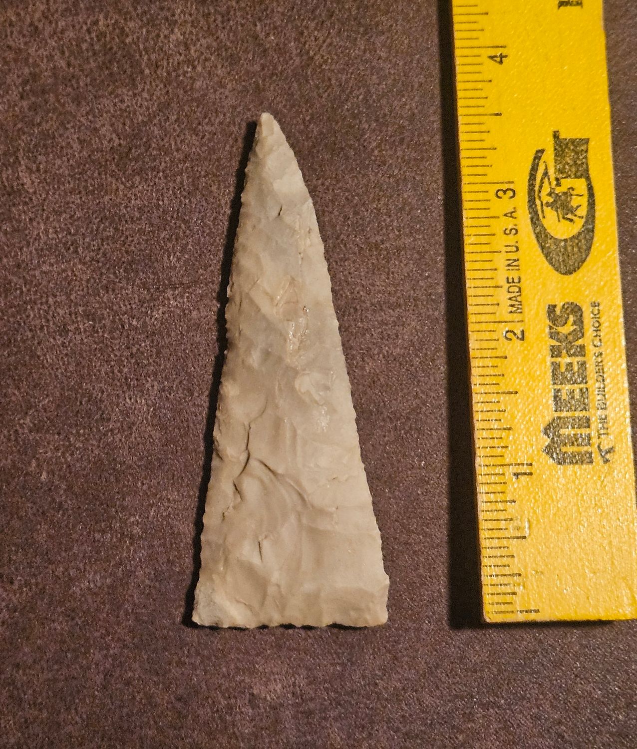 3-5/8&quot; Darl Blade Knife Arrowhead Val Verde Co. Texas