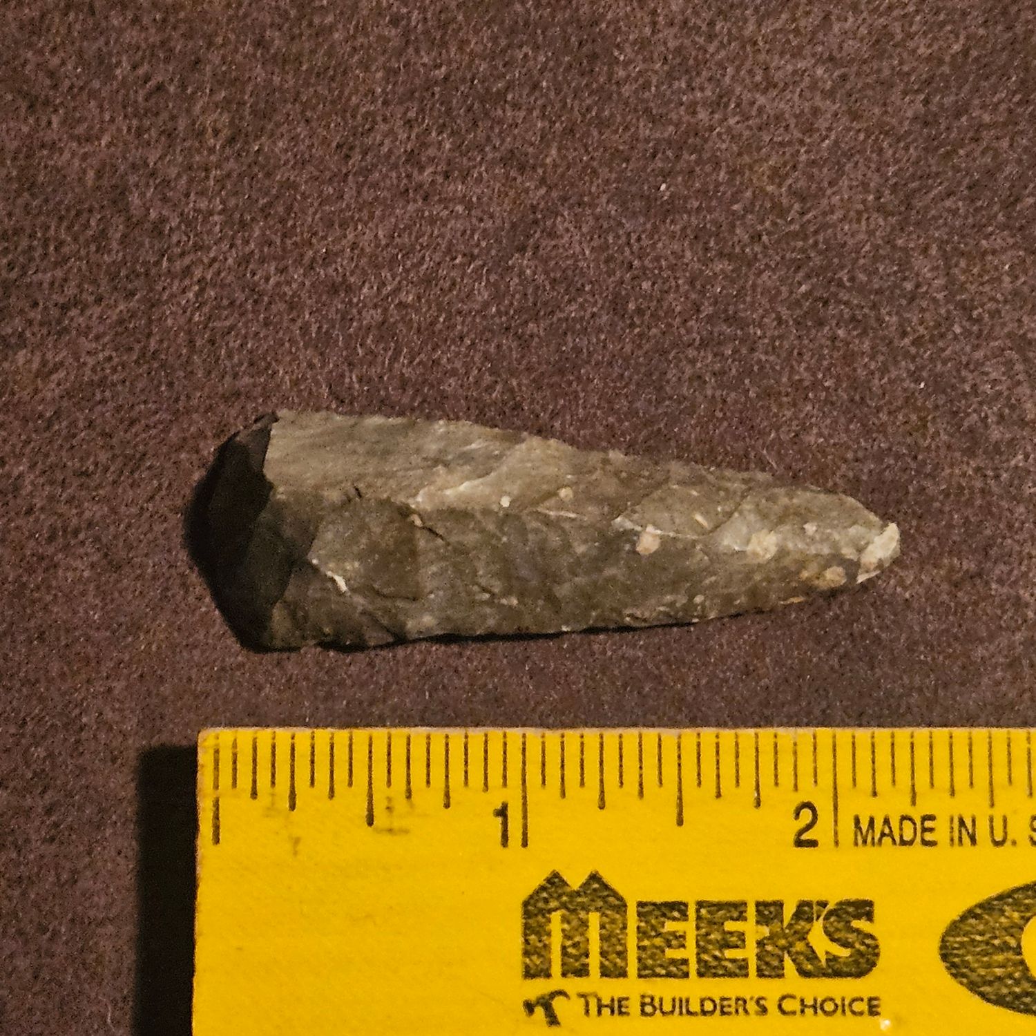 Turtle Back End Scraper Paleo Archaic 2-1/8&quot; Mo