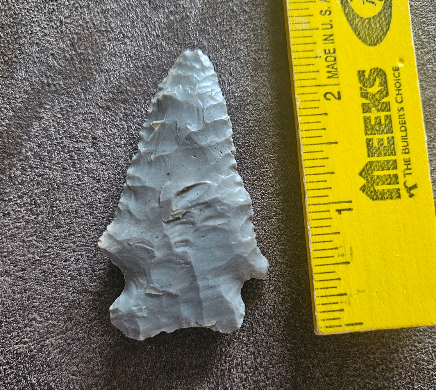 2-3/8" Rice Lobed Arrowhead Early Archaic Kentucky