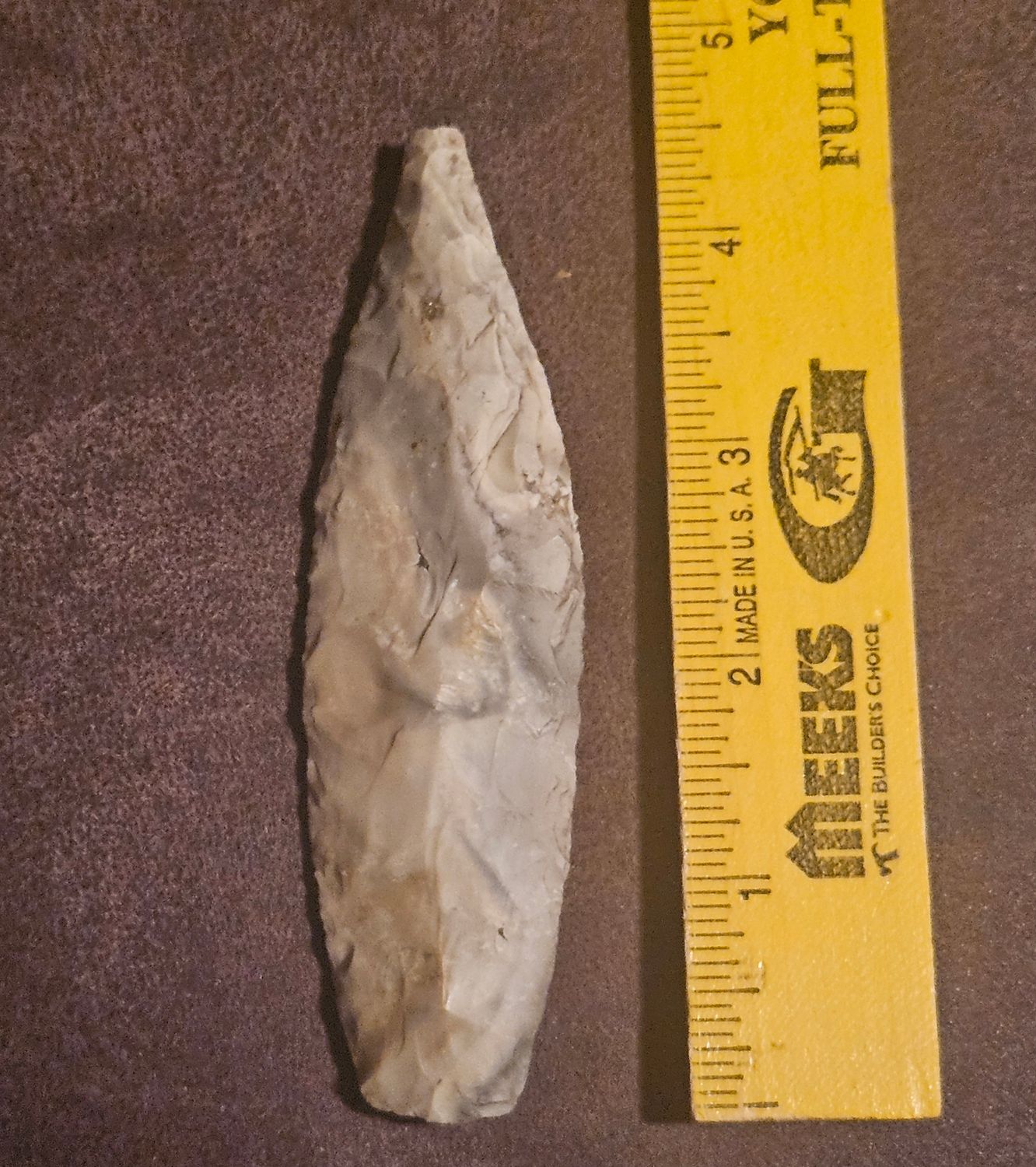 4-1/2"  Sedalia Knife Blade Arrowhead Central Missouri