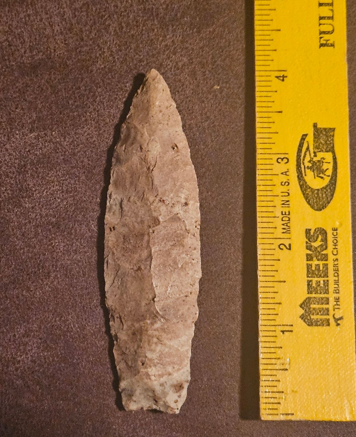 4-1/8"  Nice Sedalia Knife Blade Archaic Arrowhead Central Missouri
