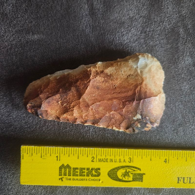 4" Archaic Flint Hoe Sedalia Phase Central Missouri