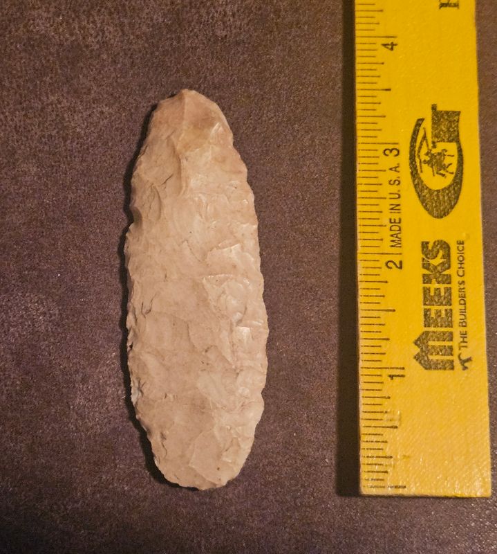 3-1/4" Early Archaic Or Paleo Knife Blade Missouri